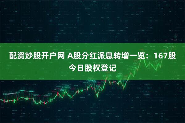 配资炒股开户网 A股分红派息转增一览：167股今日股权登记